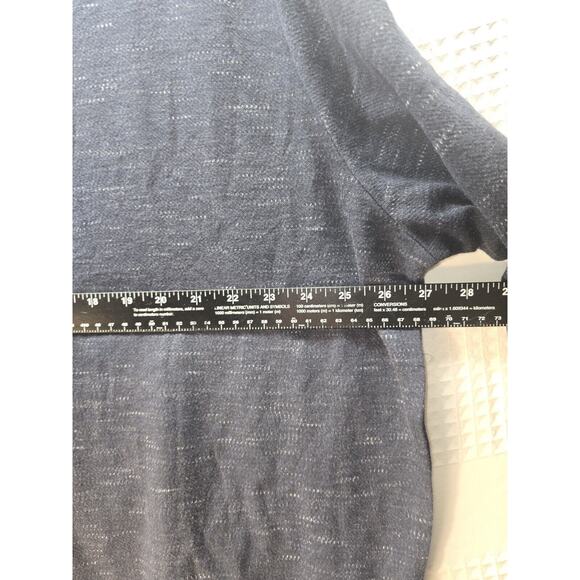 Haggar Textured Sweater Mens Size XXL Hersey Crewneck Blue 5647 - Picture 4 of 8